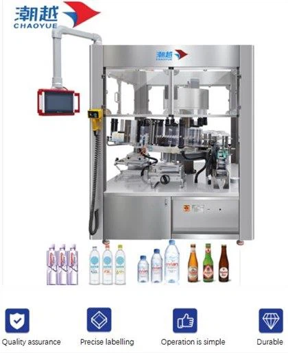 Aplicator automat de etichete pentru sticle